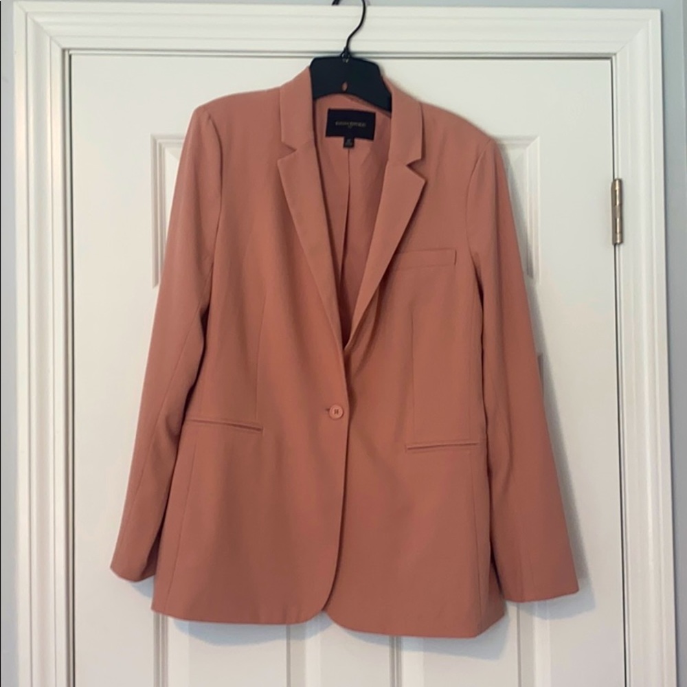 Muted blush colored blazer